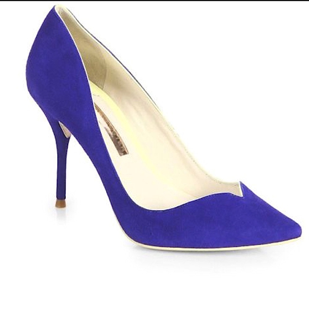 Sophia Webster royal blue shade pumps